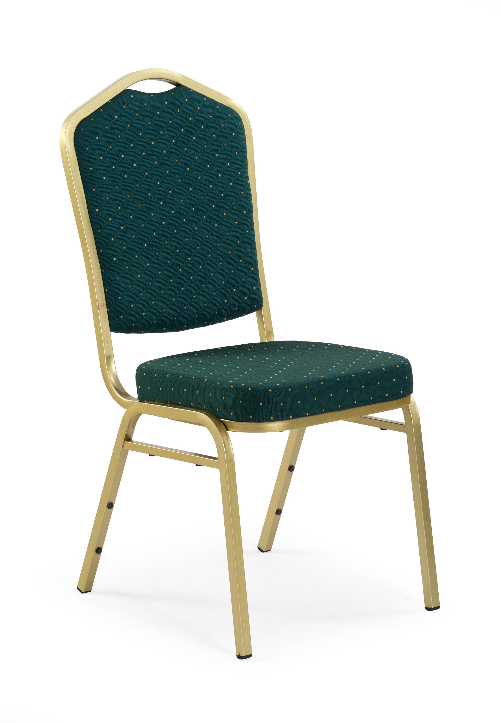 K66 krzesło zielony, stelaż złoty (1p=1szt)