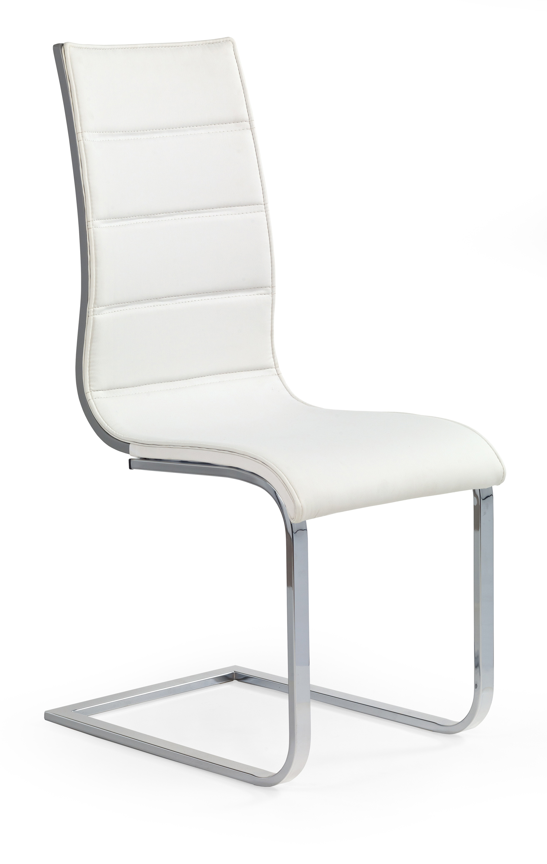 K104 krzesło biały/popiel ekoskóra (2p=4szt)