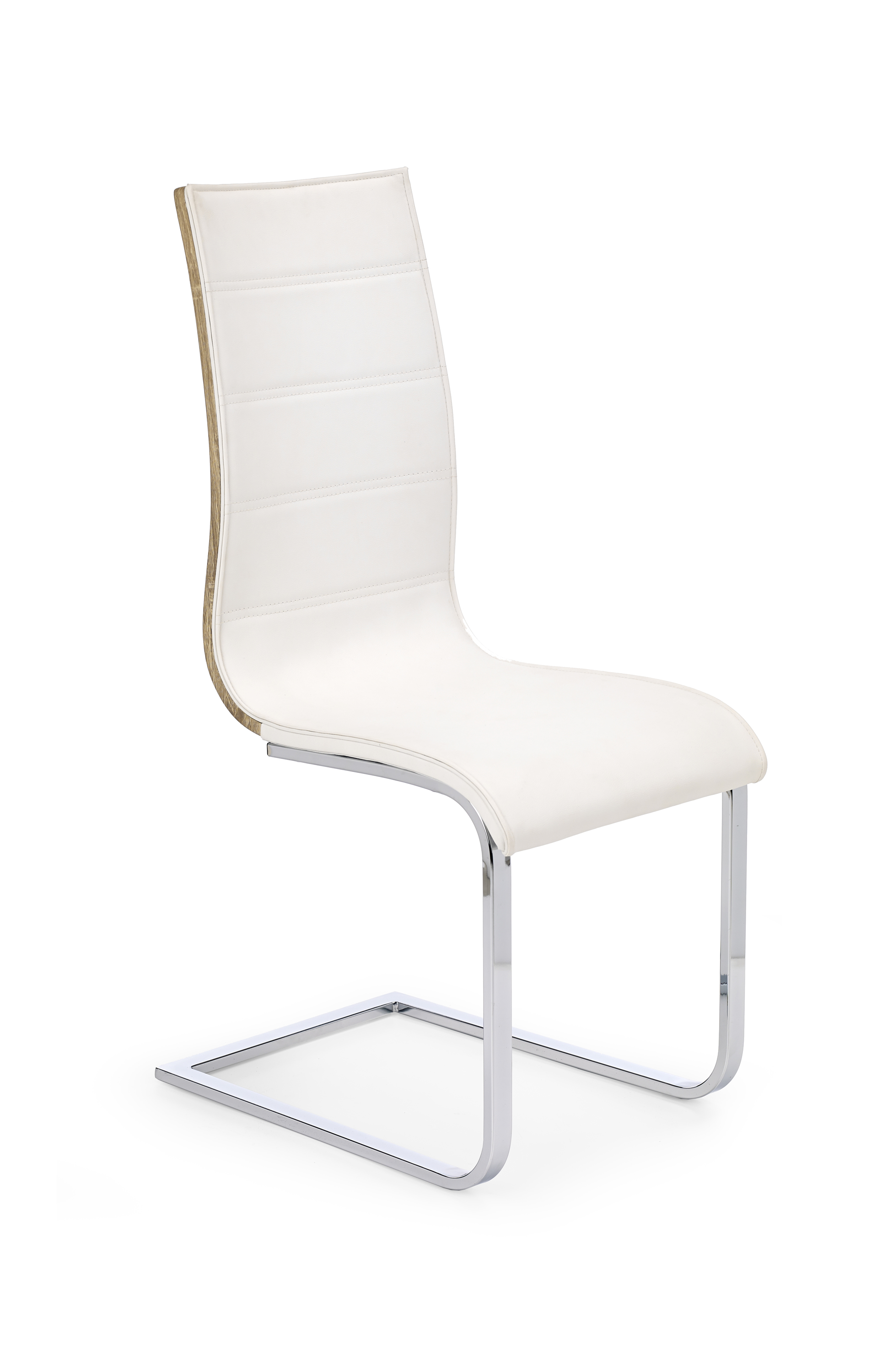 K104 krzesło biały/sonoma ekoskóra