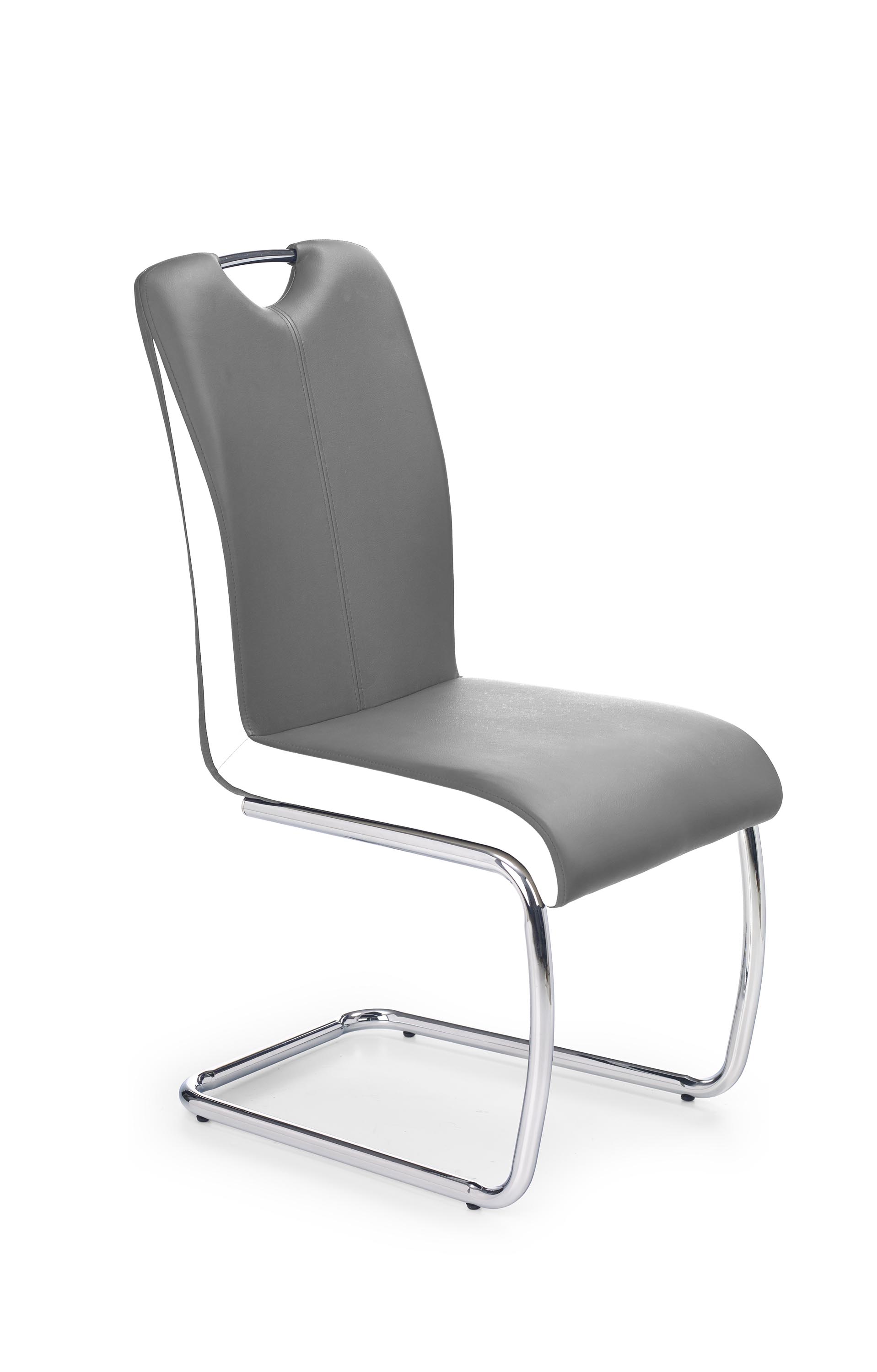 K184 krzesło popielaty/biały