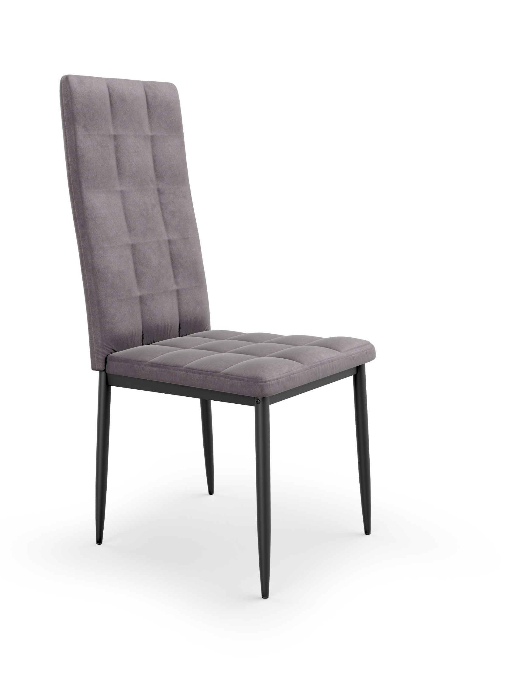 K415 krzesło popielaty velvet