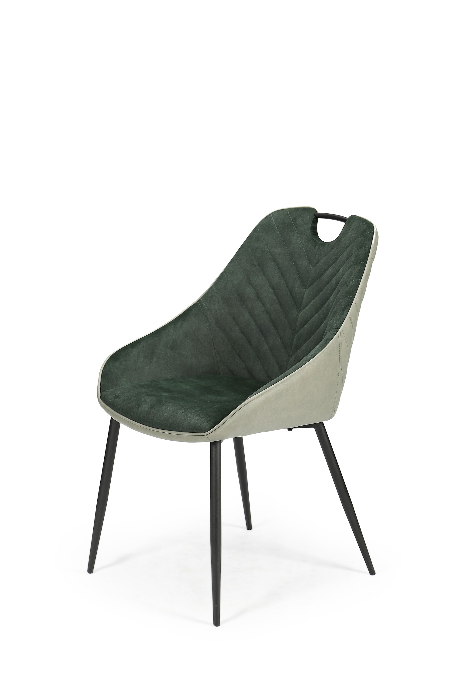 K412 krzesło ciemny zielony / jasny zielony