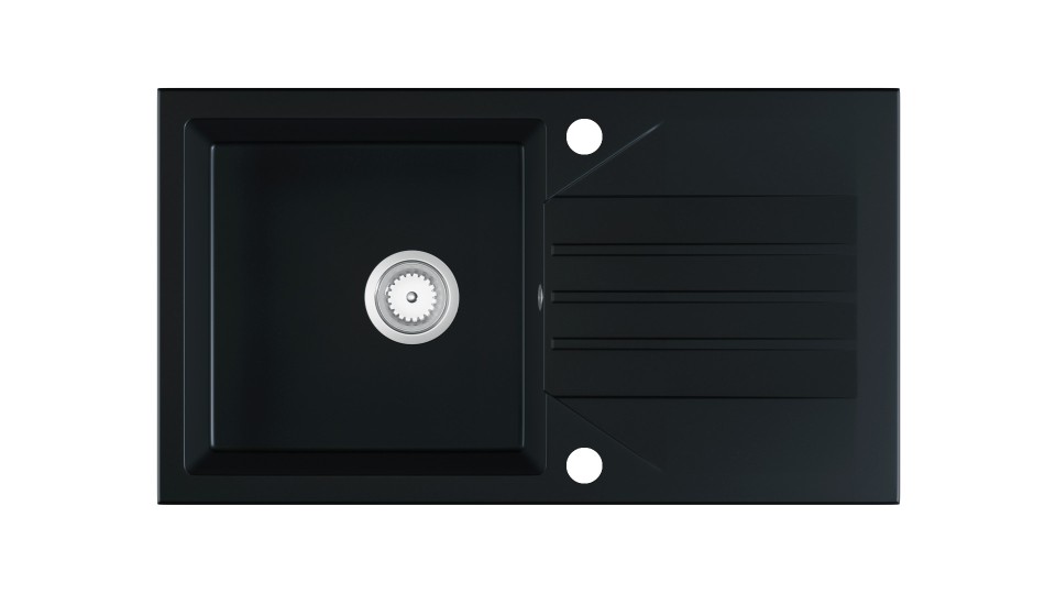 EVINION zlewozmywak granitowy czarny
