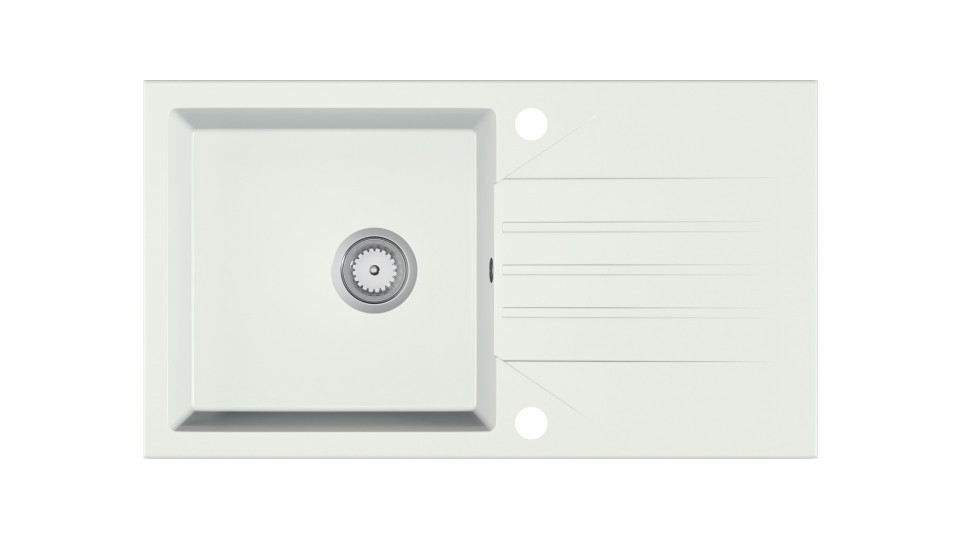 EVINION zlewozmywak granitowy biały