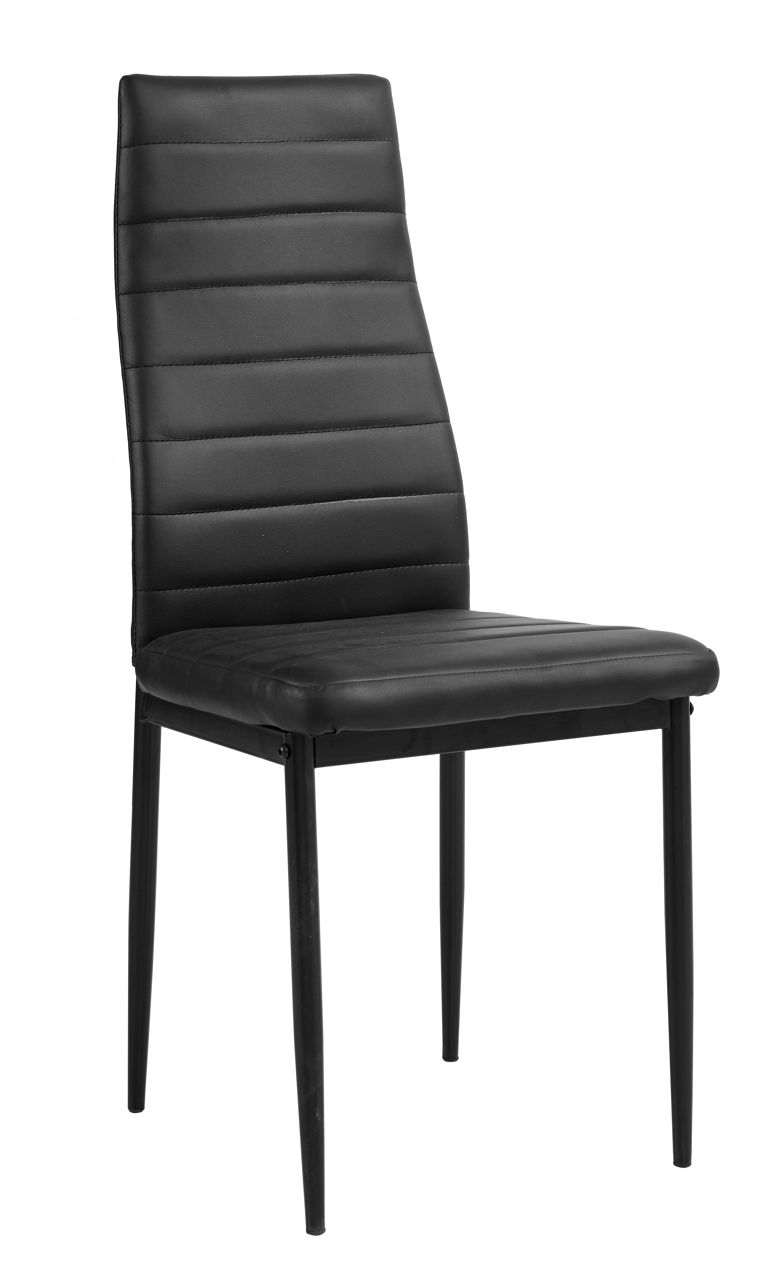 Krzesło F261-3-KD czarne