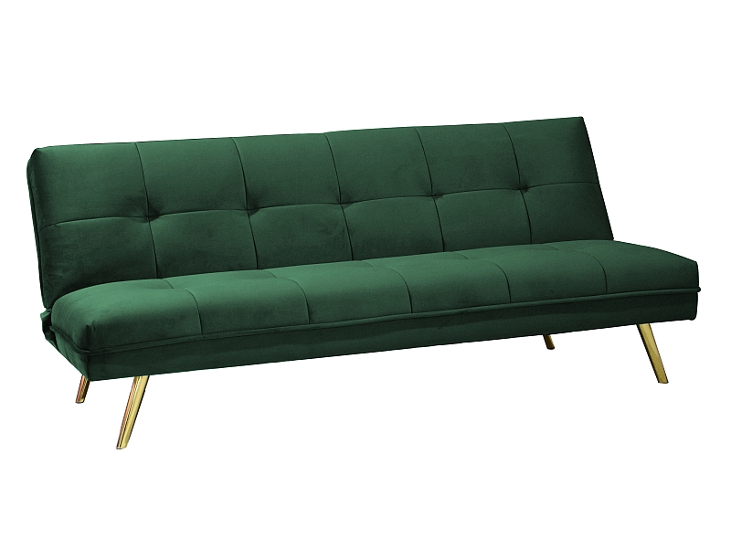 SOFA MORITZ VELVET ZIELONY/ZŁOTY