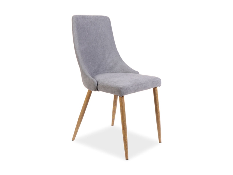 KRZESŁO NOBEL DĄB STELAŻ SZARY