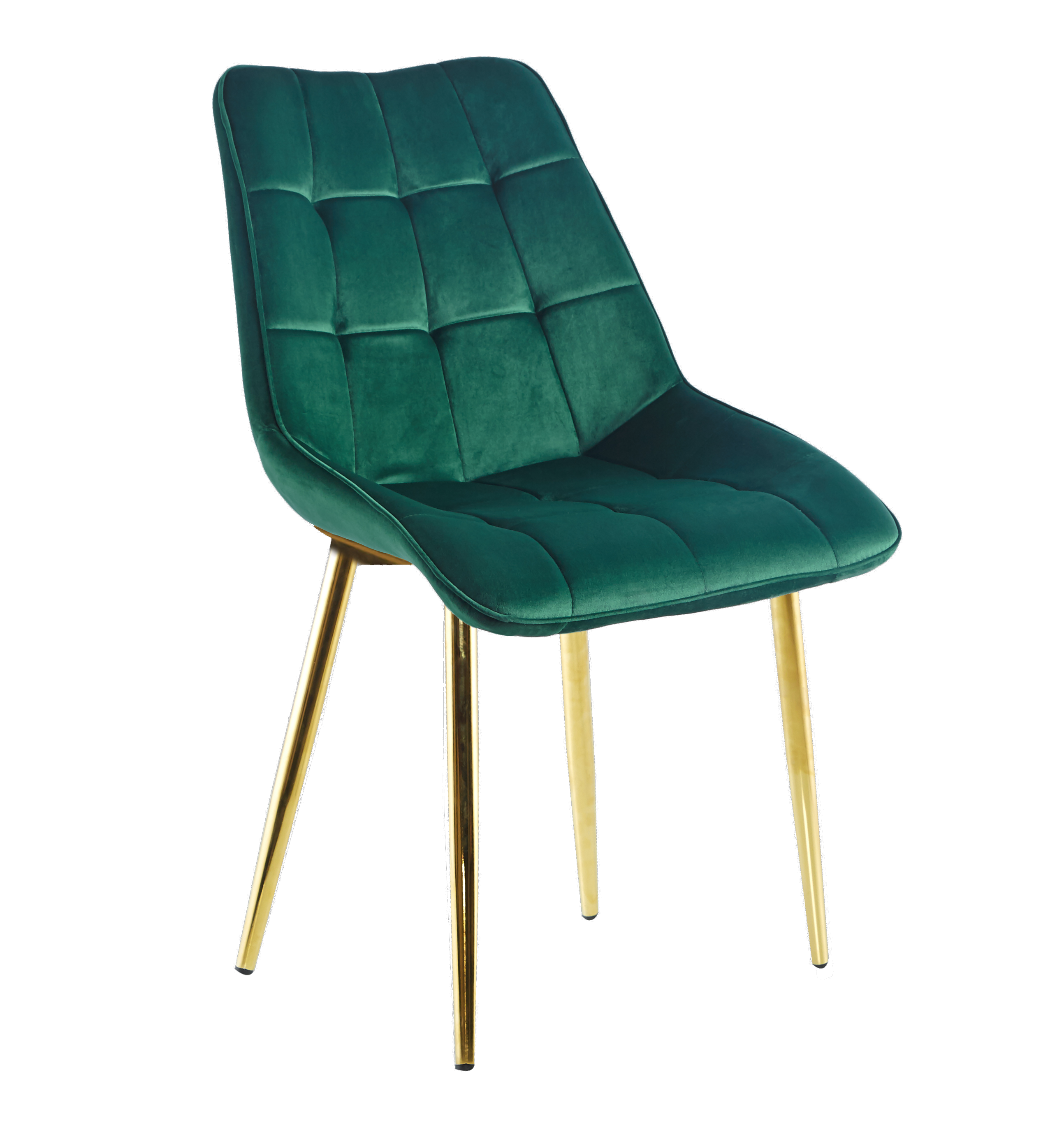 Krzesło J262 velvet (zielone) / złote nogi