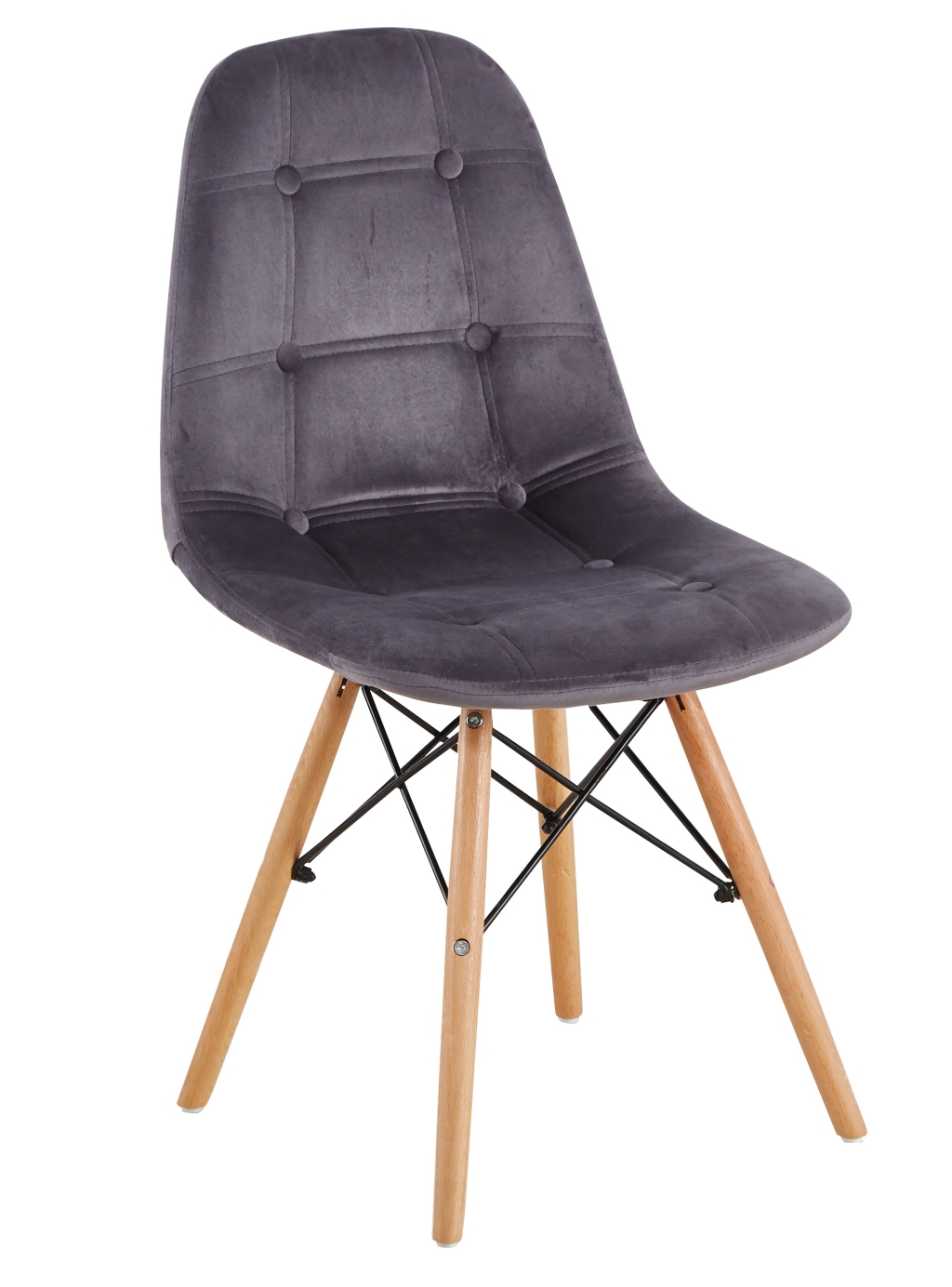 Krzesło PC-106 velvet szare