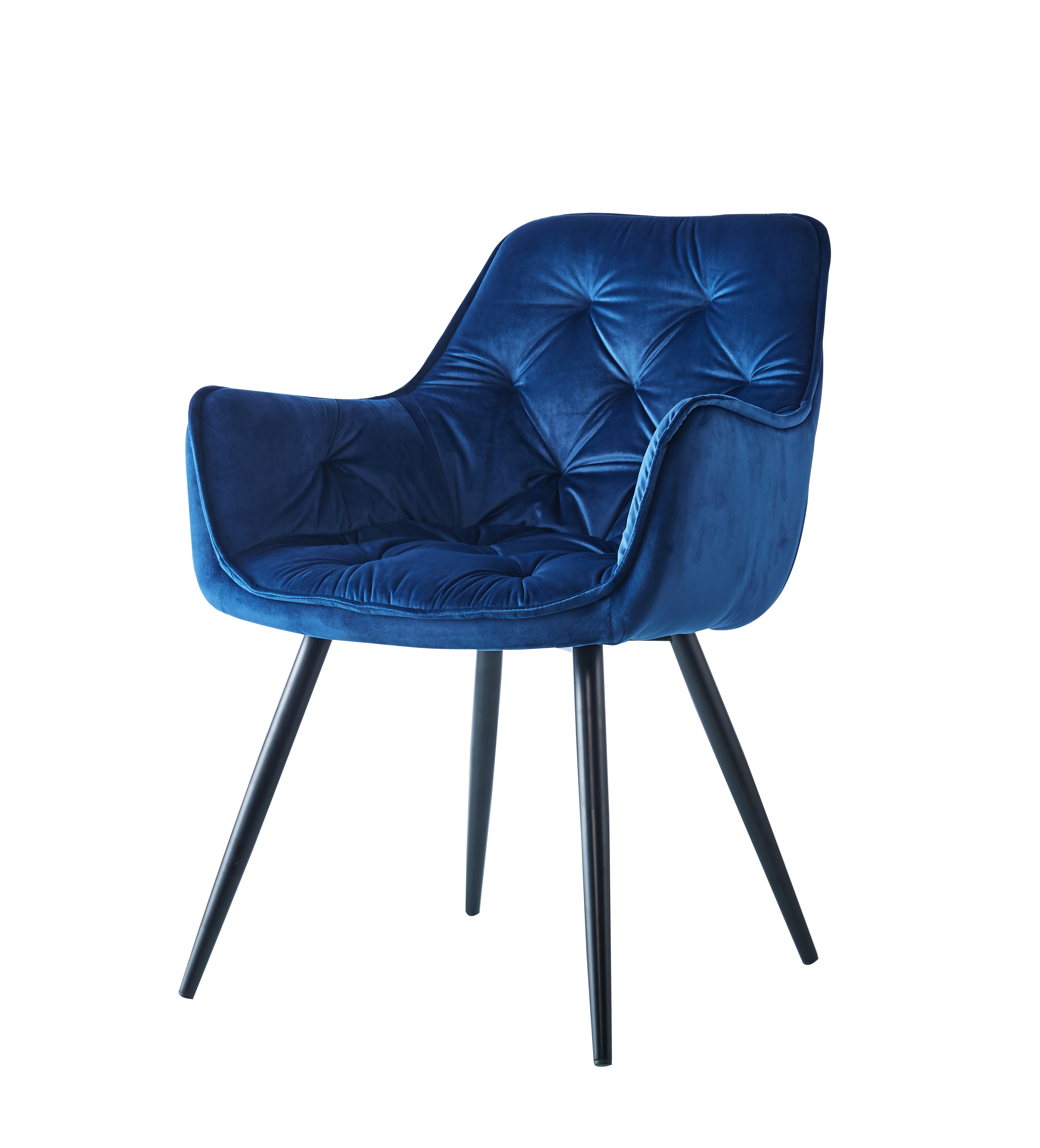 Krzesło HF-058 velvet niebieskie