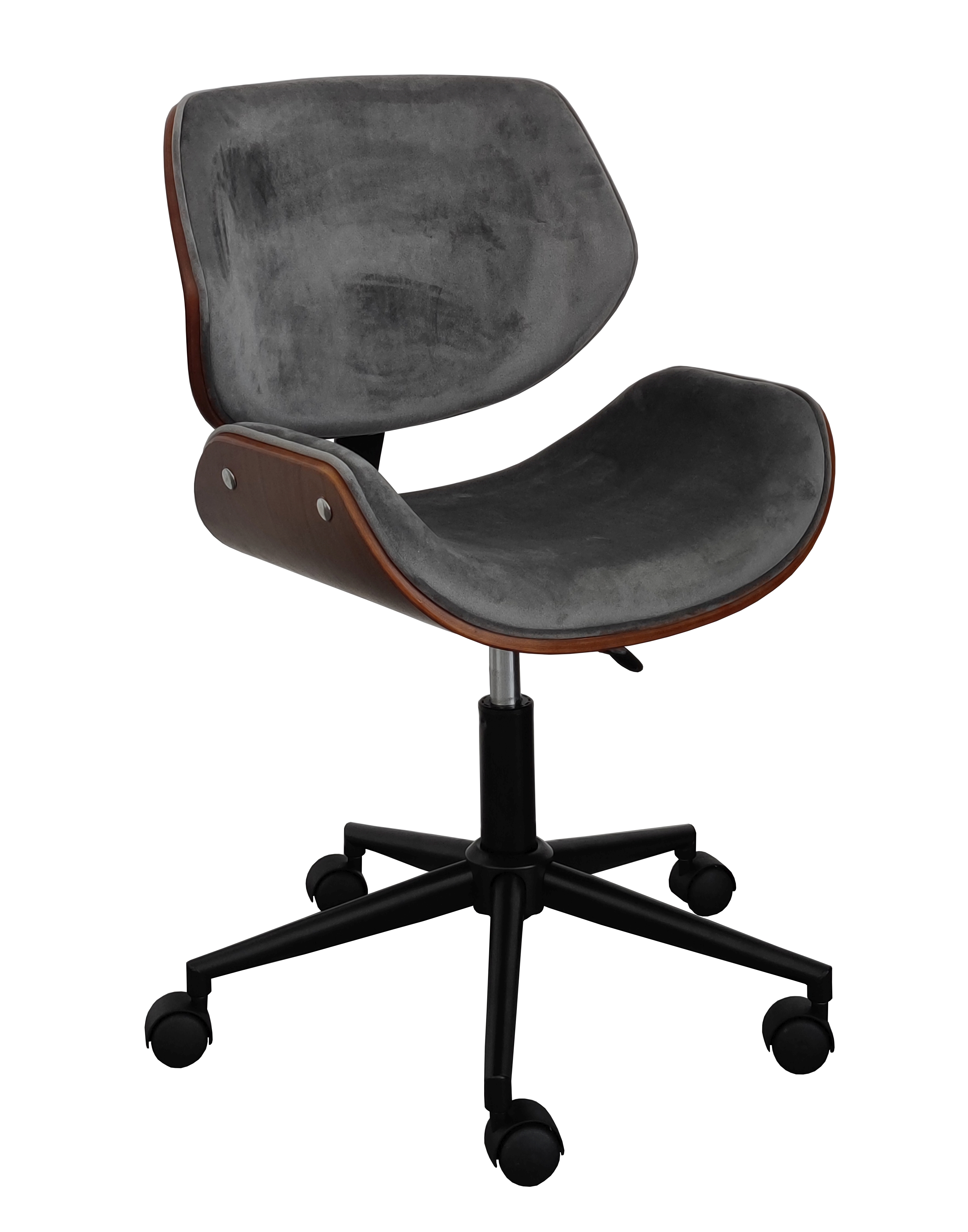 Krzesło obrotowe FB4-FX velvet szare