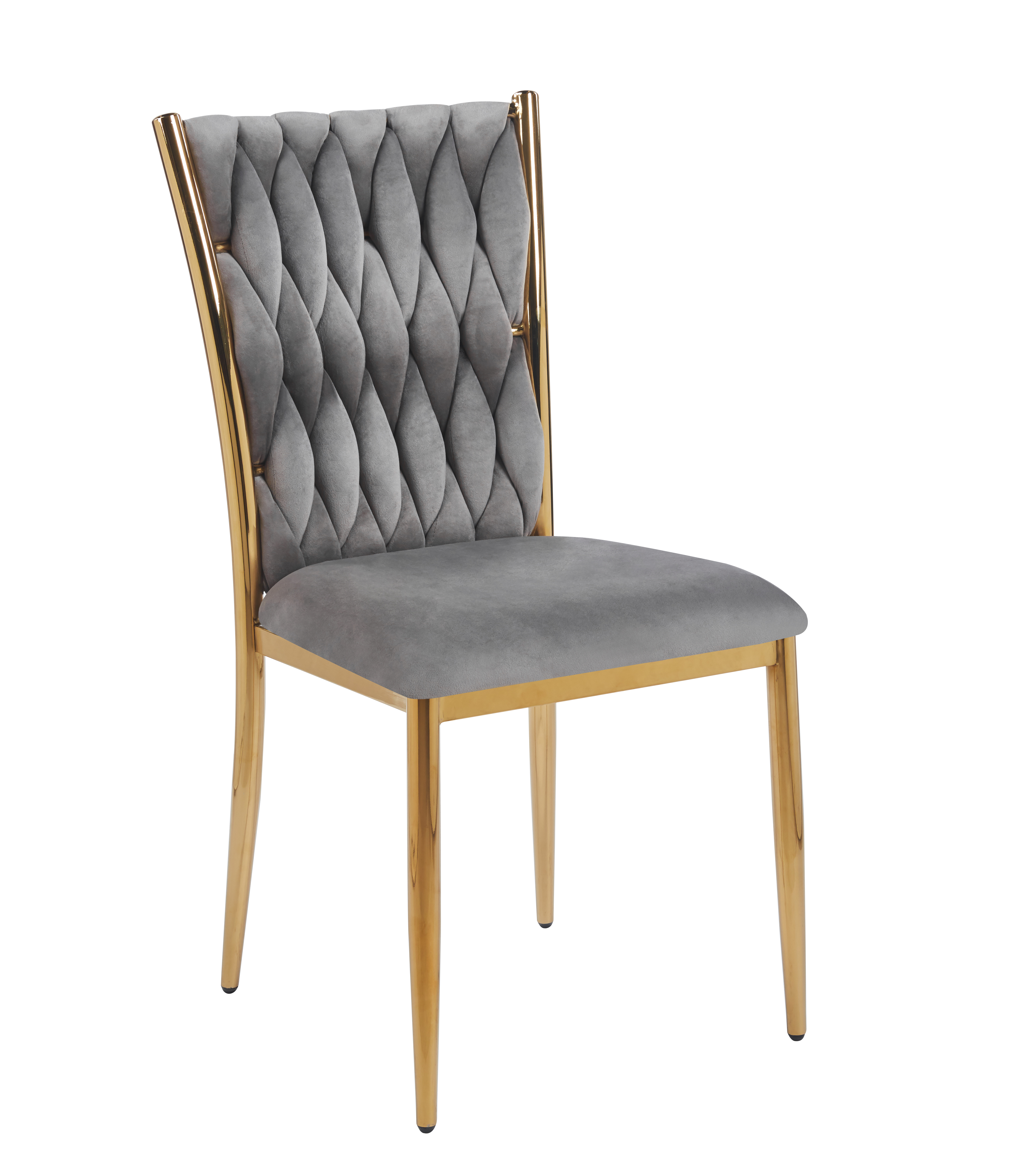 Krzesło K37-FX (G) velvet RIVIERA 91 (szare)