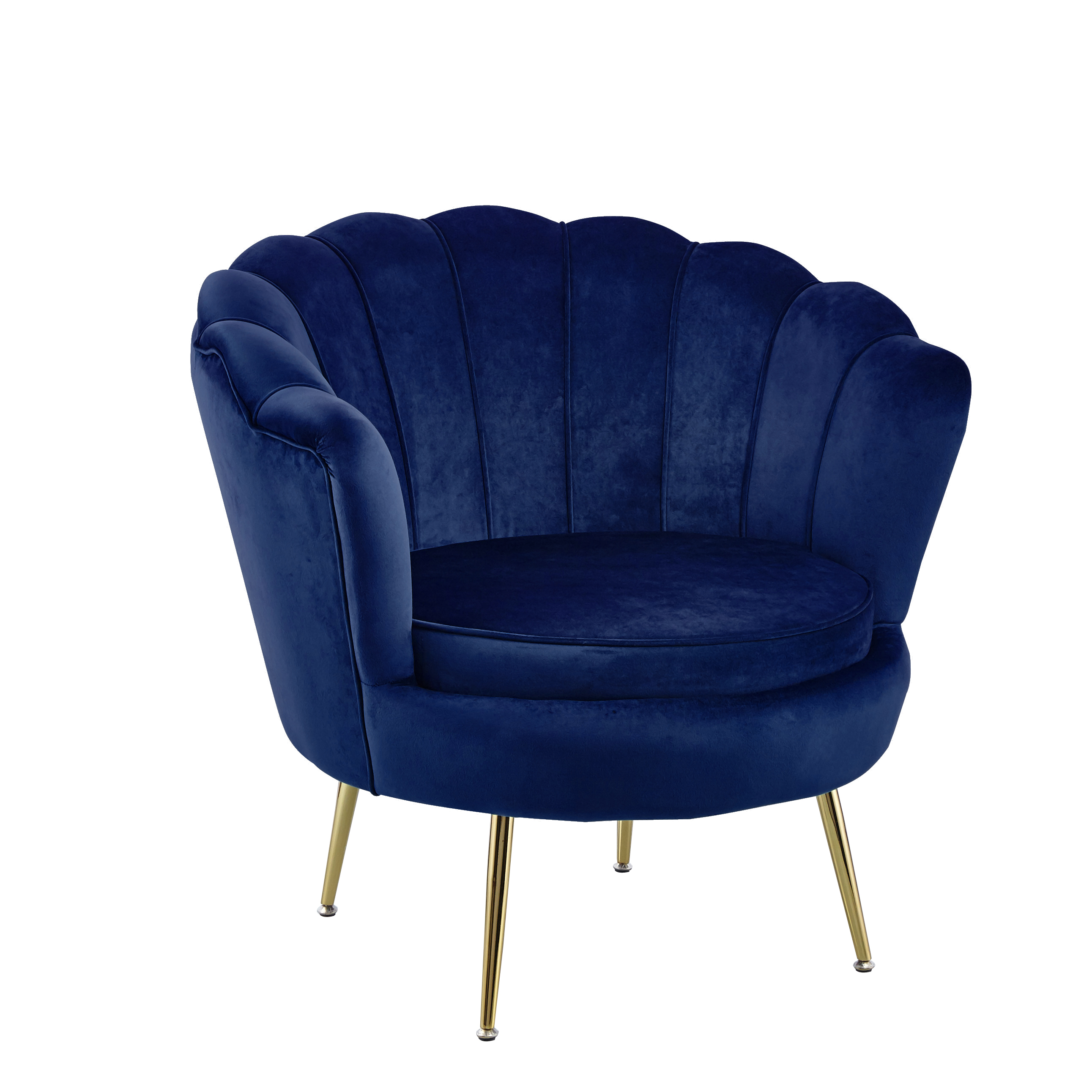 Fotel LC-032-1 velvet niebieski