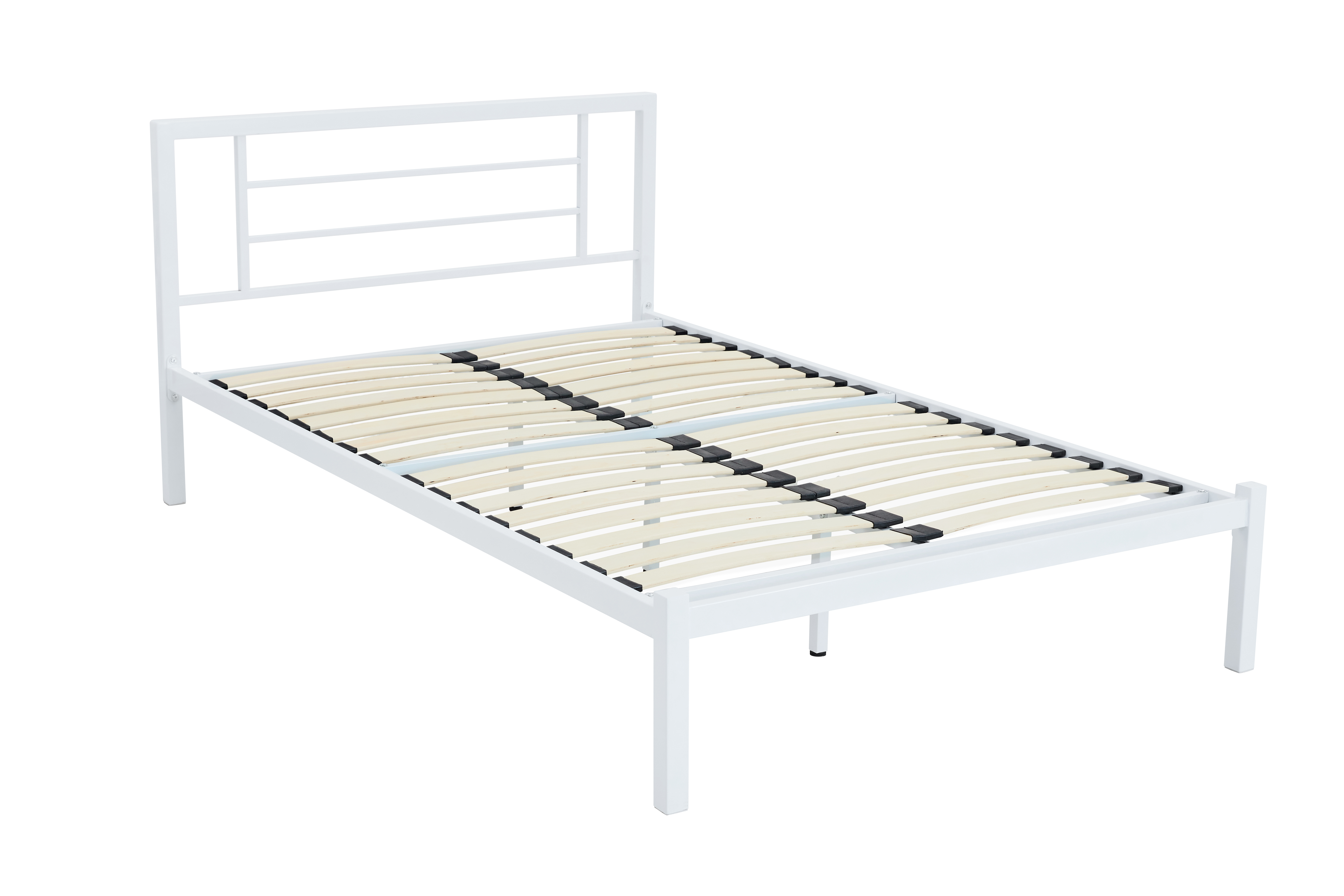 Łóżko LM2-FX metalowe 120x200 (białe)