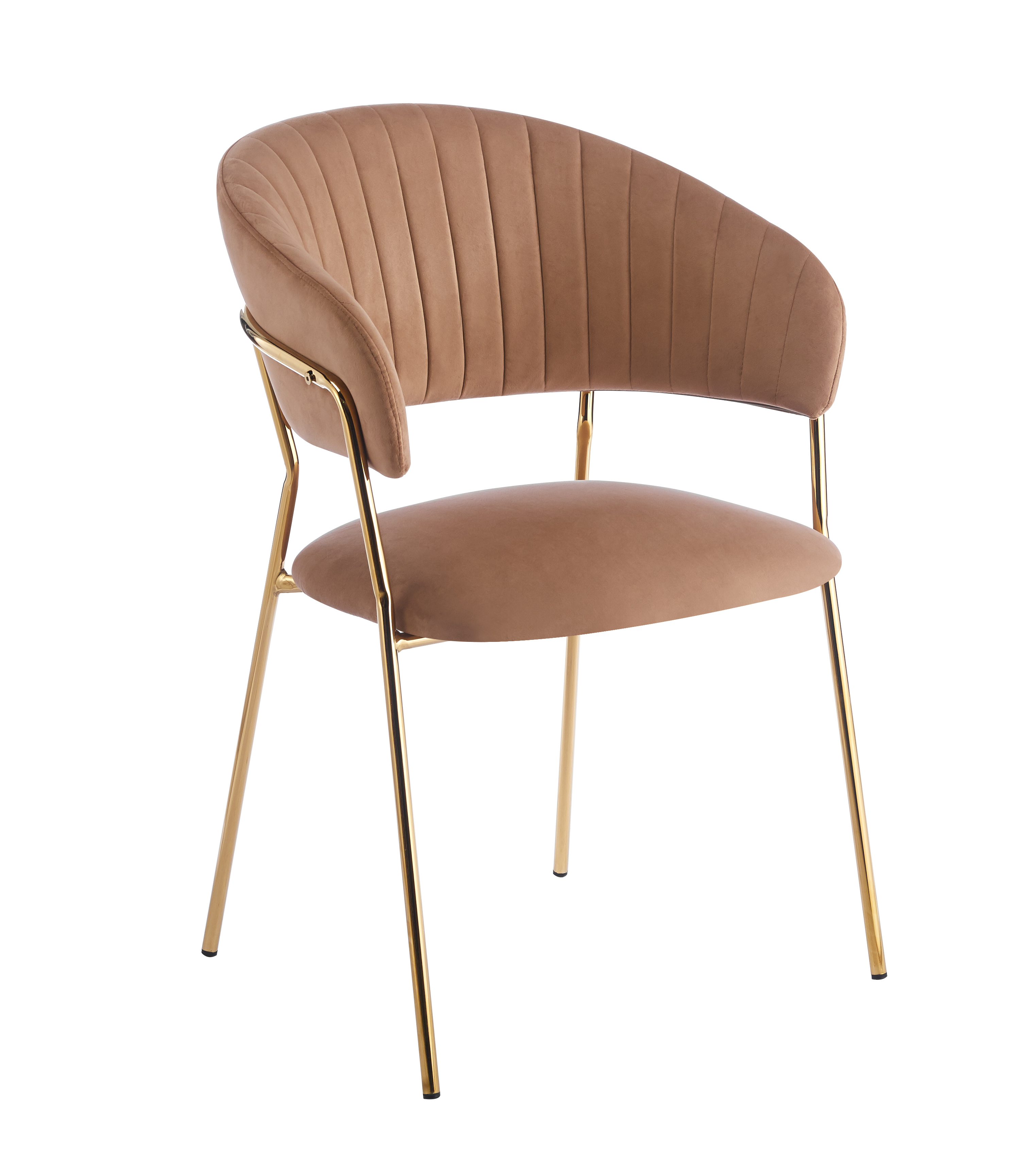 Krzesło K4-FX (G) velvet - Riviera 24 cappuccino