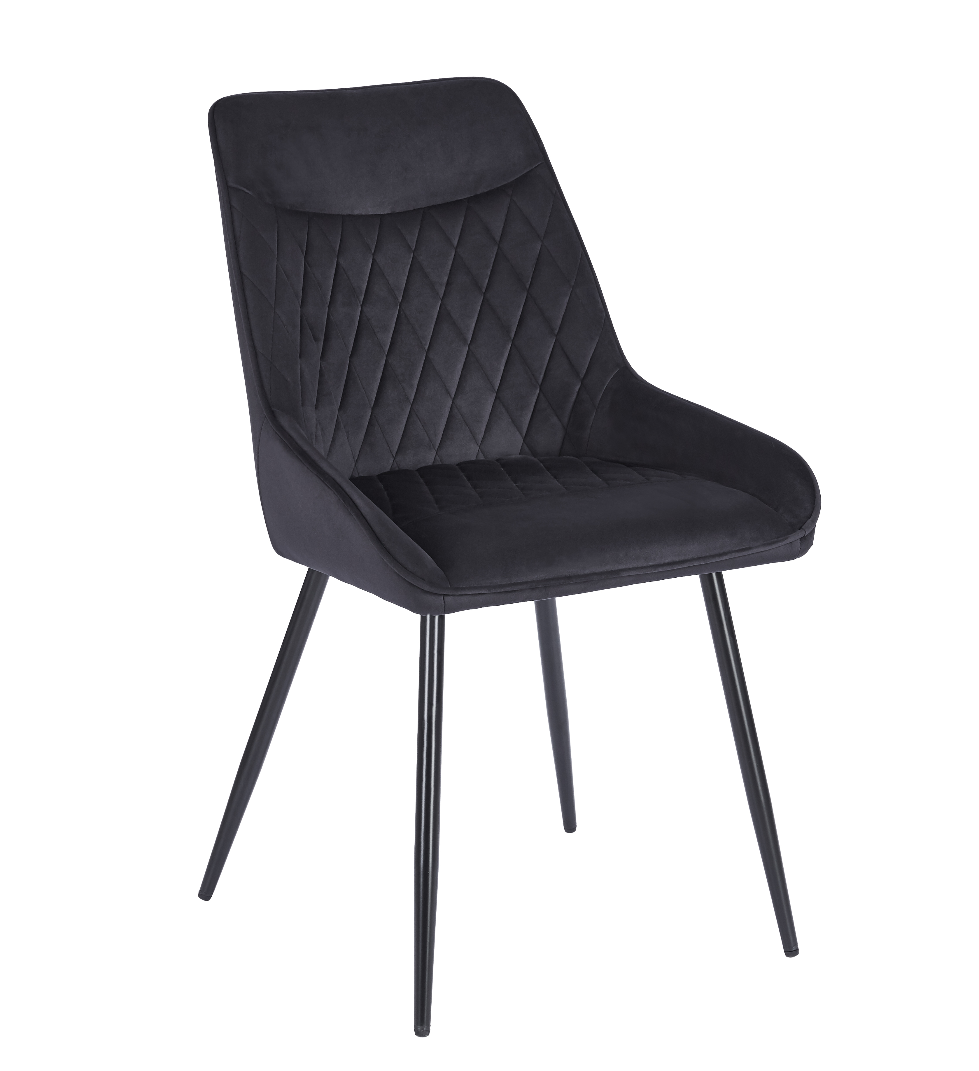 PRZEDSPRZEDAŻ Krzesło K58-FX  velvet - Riviera 100 czarne