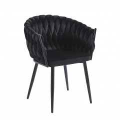 Krzesło velvet K7-FX (czarne)