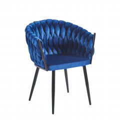 Krzesło velvet K7-FX (niebieskie)