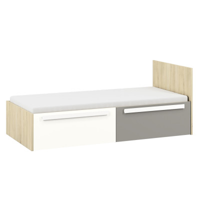 DROP 17 Łóżko 90 wstawka szara patyna