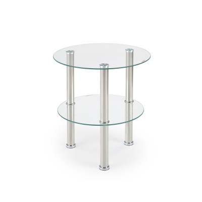 Ława okrągła SARDINIA szklana 45 cm