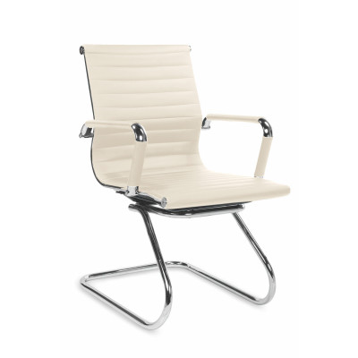 PRESTIGE SKID fotel gabinetowy kremowy