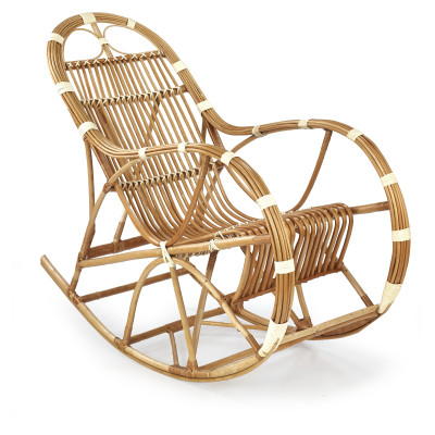 ROCCO fotel wiklinowy bujany, kolor: naturalny