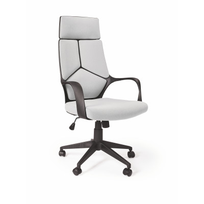 VOYAGER fotel gabinetowy czarny / jasny popiel