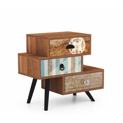 MEZO KM1 szafka nocna wielobarwny