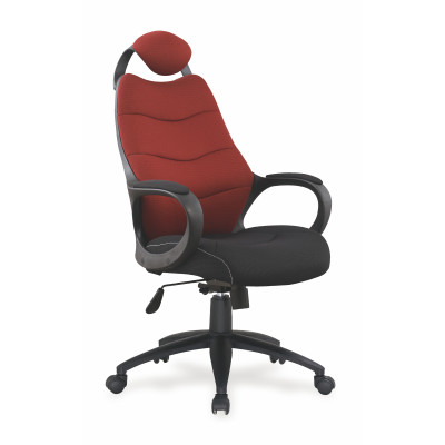 STRIKER fotel gabinetowy czarno-bordowy