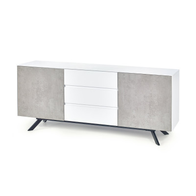 STONNO KM2 komoda biały / beton (2p=1szt)