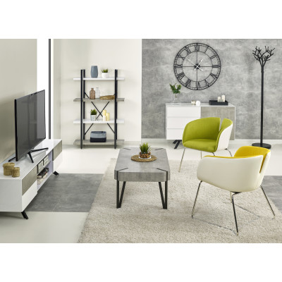 STONNO REG1 regał biały / beton