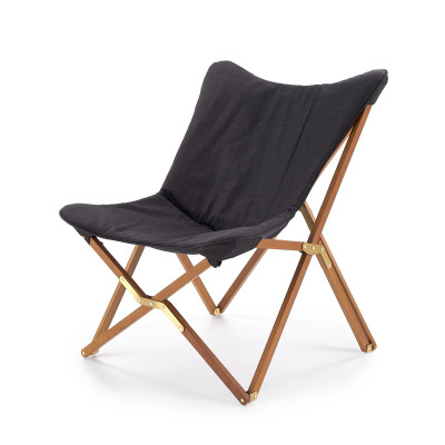 VOLANT fotel składany ciemny popie