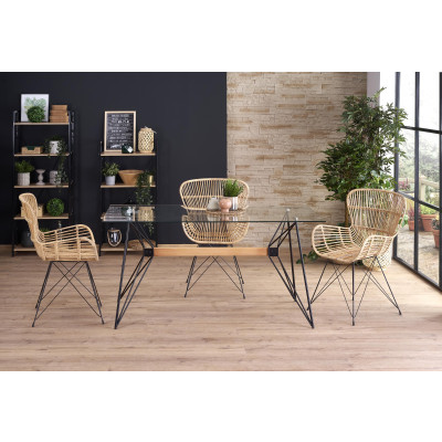 ALLEGRO stół czarny / buk