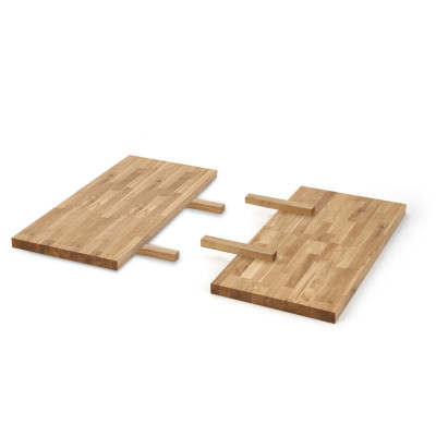 APEX & RADUS - przedłużka blatu 78x40 cm; drewno lite - dębowe kolor: dąb naturalny