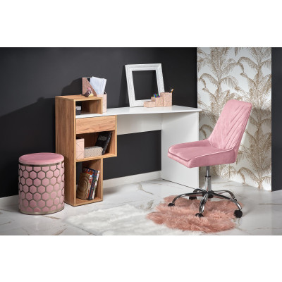 CONTI biurko dąb złoty / biały