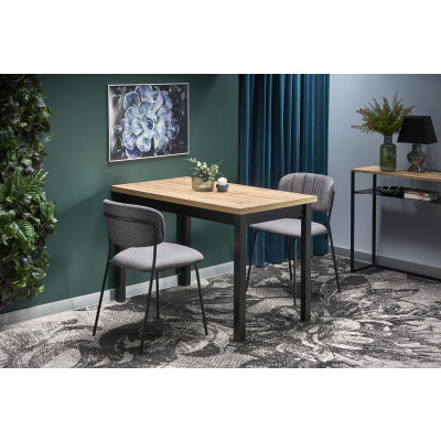 Stół COBALT 120x68 dąb wotan/czarny