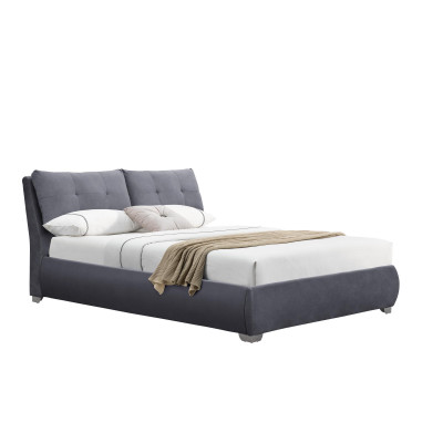 BRIDGET 160 łóżko z pojemnikiem popielaty