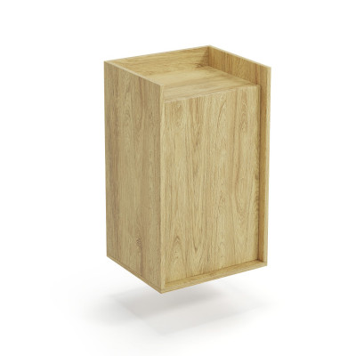 MOBIUS SZAFKA 1D korpus: hikora naturalna, fronty - hikora naturalna