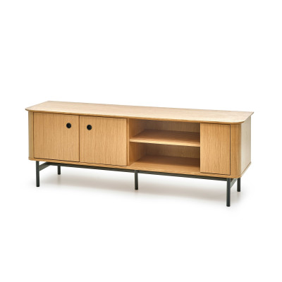 SMART szafka RTV-1 dąb naturalny/czarny