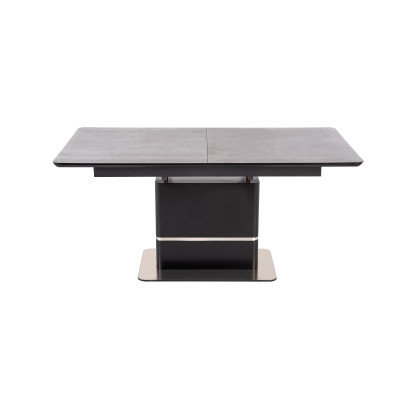 MARTIN stół rozkładany blat - ciemny popiel, noga - czarny