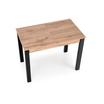 Stół rozkładany GINO stół rozkładany 100-135 dąb wotan/ czarny