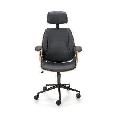 IGNAZIO fotel obrotowy, orzechowy-czarny