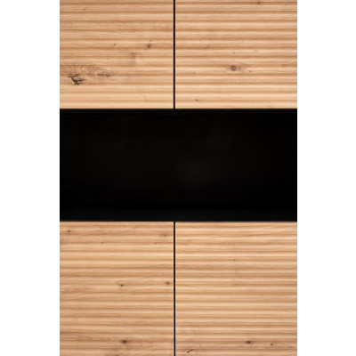 MURANO KM-3 komoda dąb artisan/czarny