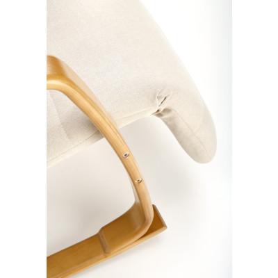 PRIME fotel wypoczynkowy z funkcją kołyski, beżowy