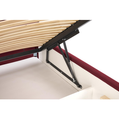 MODULO W4 łóżko 160 - wezgłowie bordowy tap. Monolith 59