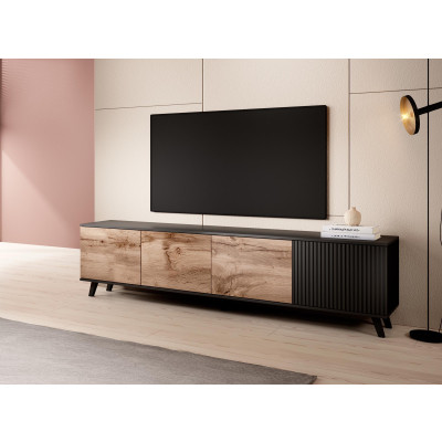 RANDOM RTV-3 stolik RTV 200 cm dąb wotan/czarny