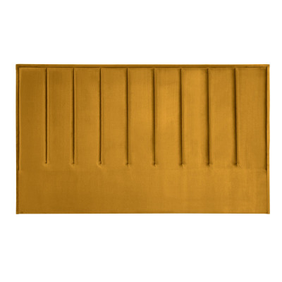 MODULO W6 łóżko 160 - wezgłowie musztardowy tap. Monolith 48