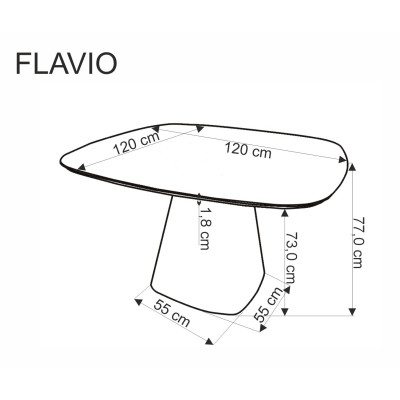 FLAVIO stół biały