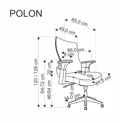 POLON fotel obrotowy czarny