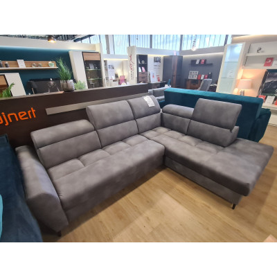 Narożnik Avivo z funkcją spania i pojemnikiem szary